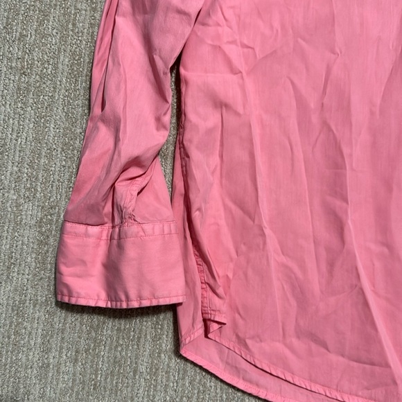 Peter Millar Men's Silk Cotton Shirt Pink M Long Sleeve Seaside Collection - Picture 5 of 9
